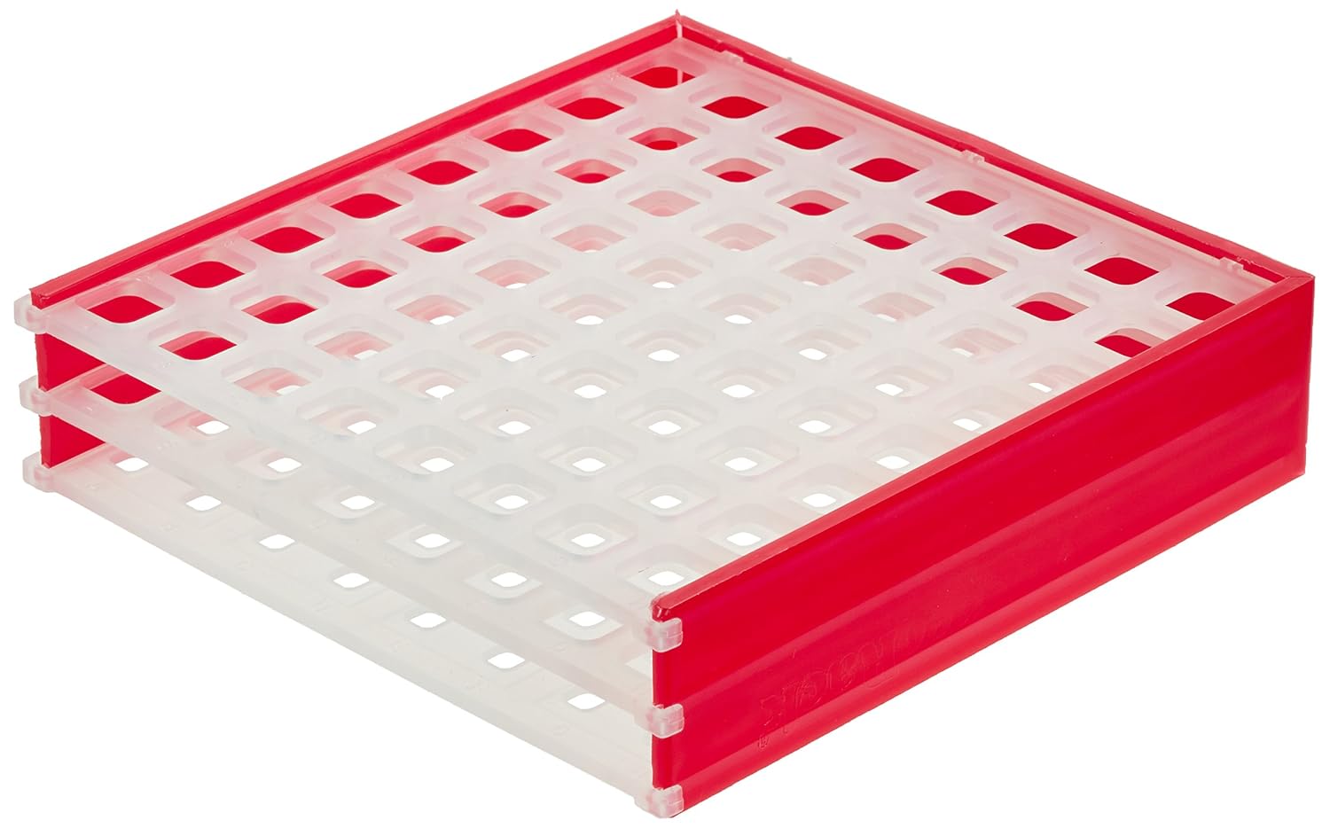 Neolab 2 1642 Rack for EPPIS, Kryor Eye, 8 x 8 In, Polypropylene – Red/White