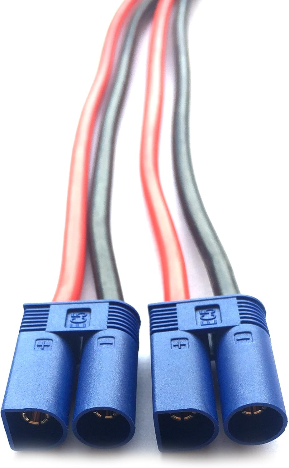 UAV 2 PCS EC5 Connector Male to 4mm Bullet Banana Plugs 12AWG Lead Adapter Cable for RC Battery Charger: Toys & Games