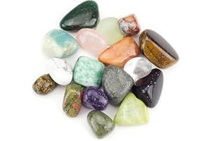 Cherry Tree Collection 1/2 Pound Polished Stones - 1/2" - 1" Size Tumbled Stones - Tumbled Crystals Bulk for Healing, Reiki, Chakra (Mixed Stones)