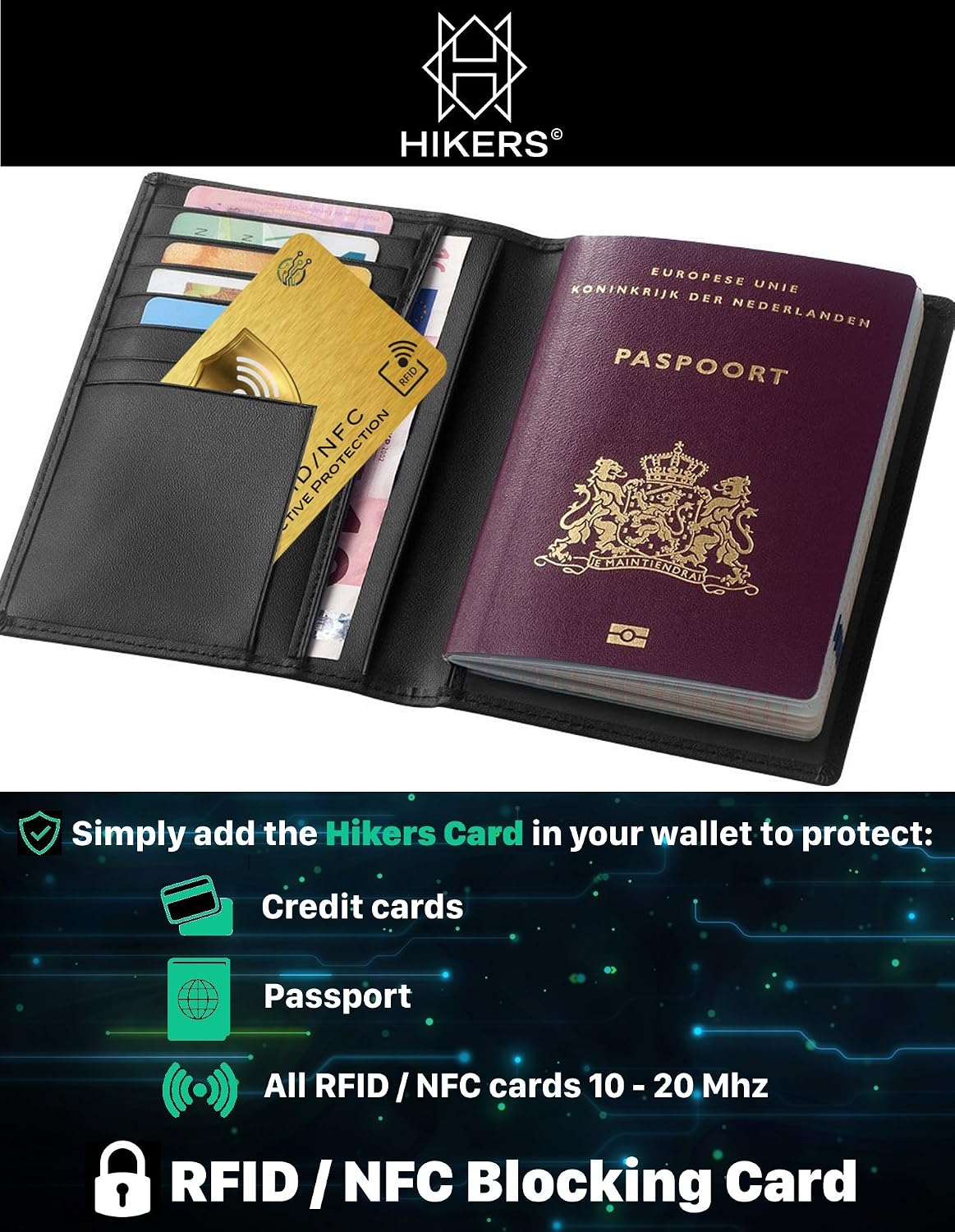 3 RFID/NFC Blocking Card, Signal Blocker, Contactless Cards Protection, 1 Card Protects Your Entire Wallet, No Fiddly Sleeves - Image 4