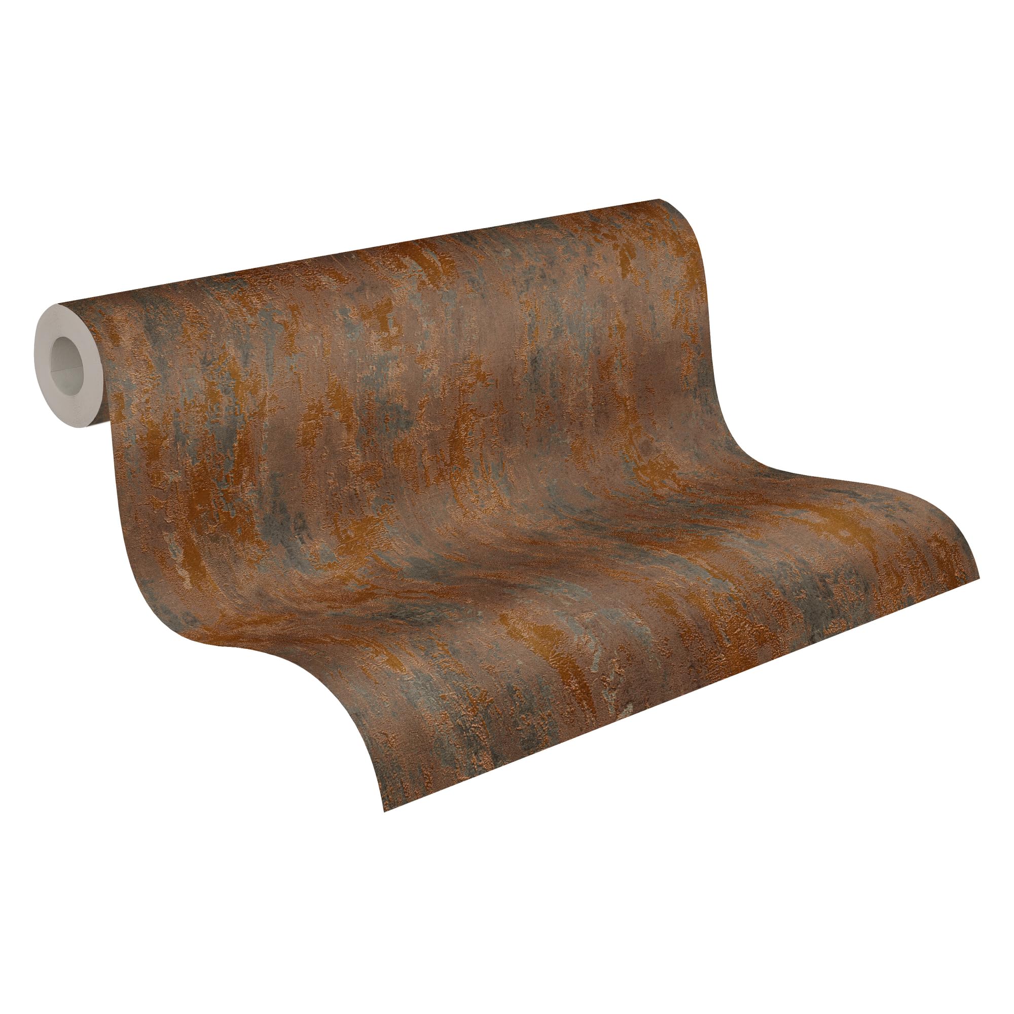 A.S. Création Plain Wallpaper Trendwall 2 Non-Woven Wallpaper 10.05 m x 0.53 m Brown Made in Germany 326511 32651-1