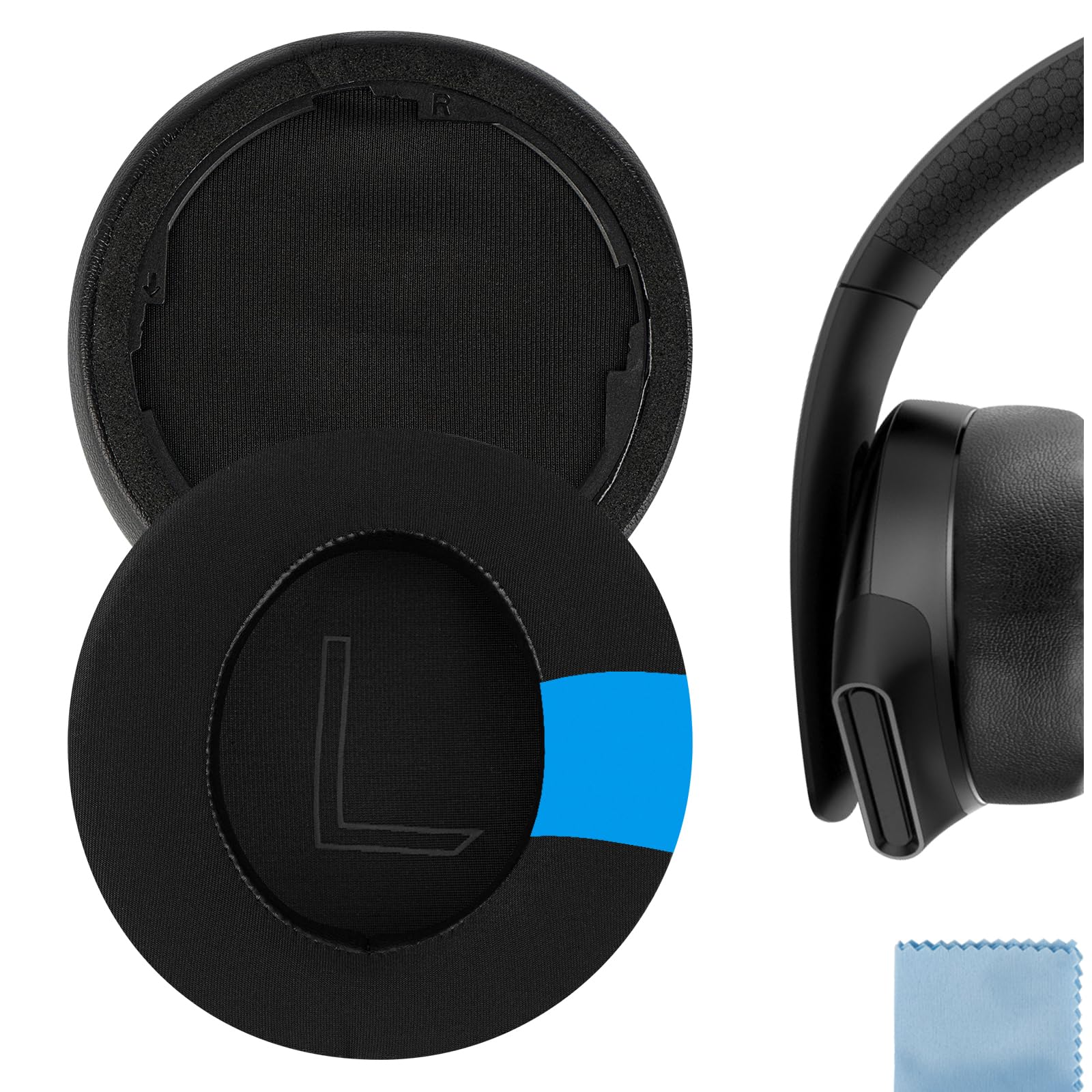 Geekria Sport Cooling-Gel Replacement Ear Pads for Alienware AW 310H/ AW 510H Headphones Ear Cushions, Repair Parts (Black)