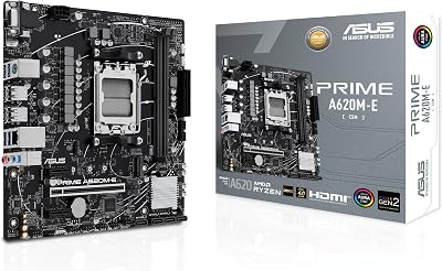 ASUS Prime A620M-E-CSM Motherboard AM5 Ryzen 7000 Micro-ATX DDR5 PCIe 4.0