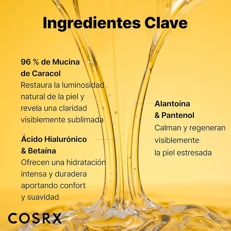 Snail Mucin 96% Power Face Serum 3.38 fl oz 100ml, Serum Hidratante para el Rostro, Cuidado Personal, Piel Brillante bajo el Maquillaje, Cuidado de la Piel Coreano, Belleza Coreana — foto 4 de 7