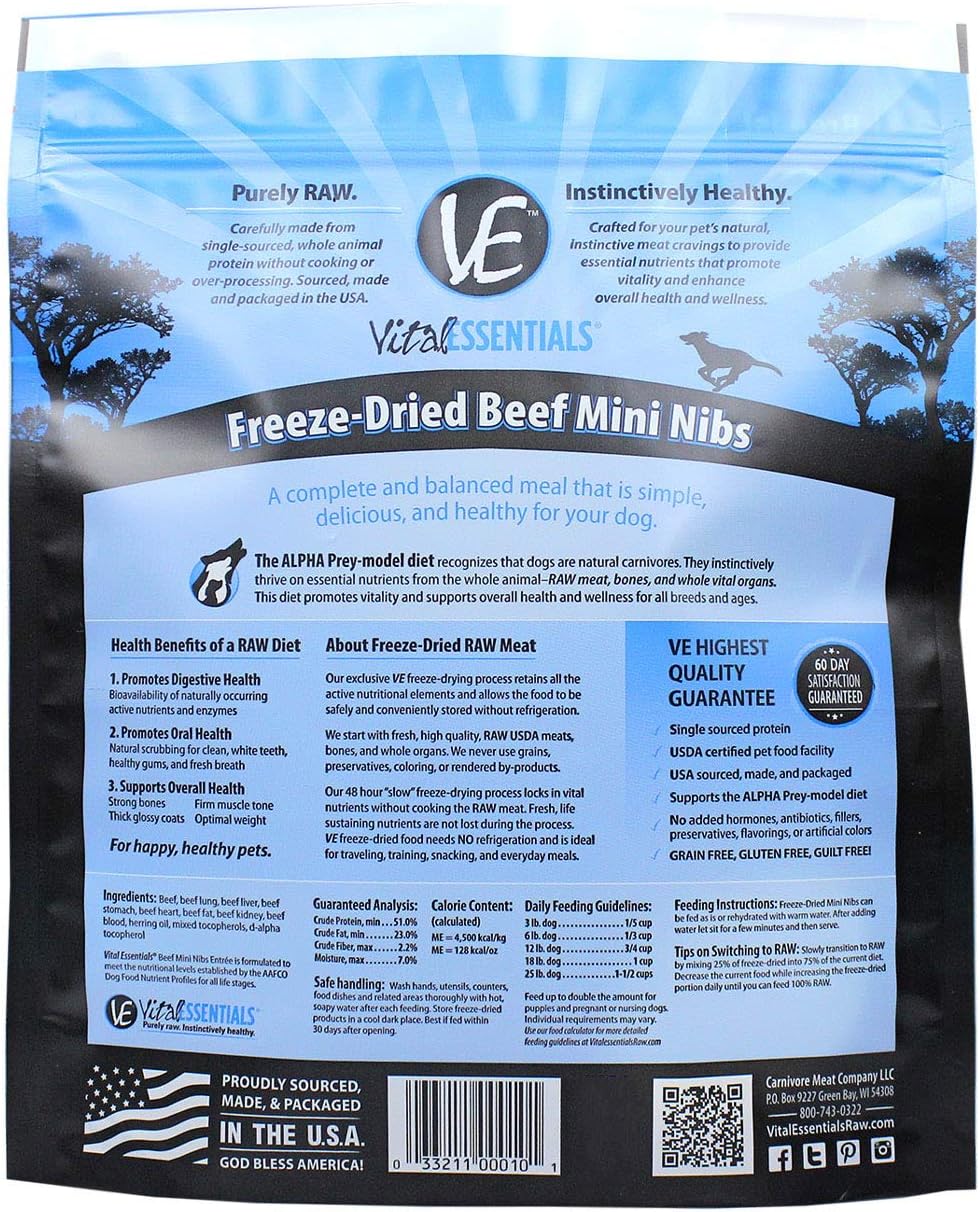vital essentials beef nibs