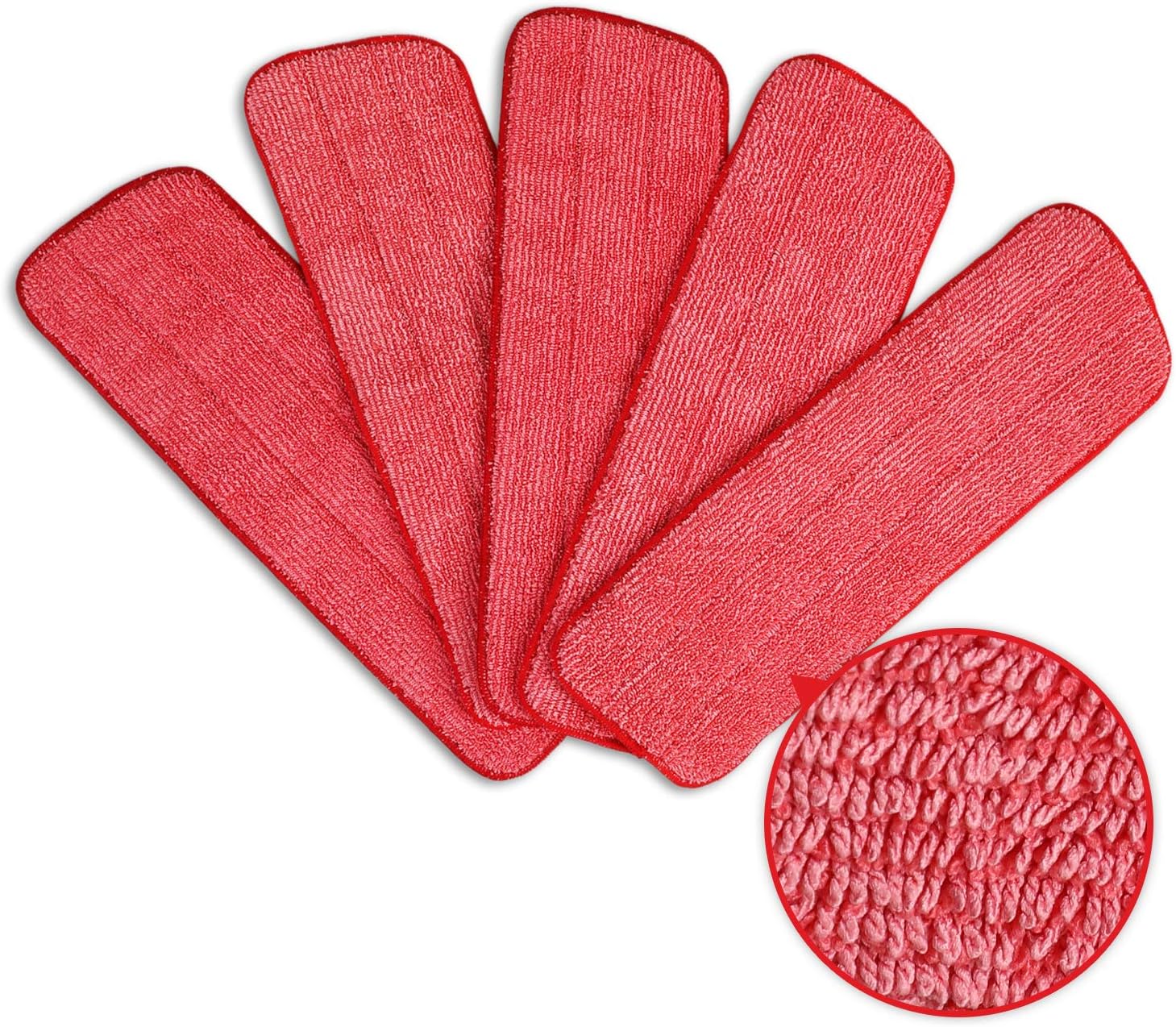 Amazon Com Cleanhome Microfiber Spray Mop Pads Washable 5x