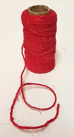 Unbekannt 1 Rolle Leinengarn Farbe rot Weinachtsdeko Universal-Nähgarn Weinachten Schmuck