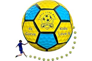 Safe Sport Gear Curve Star Swerve Soccer Ball - Super Curving Soccer Ball That Boys and Girls Can Kick with Ease - Great Soccer Gift for Kids - Kids Soccer Ball Made for Fun