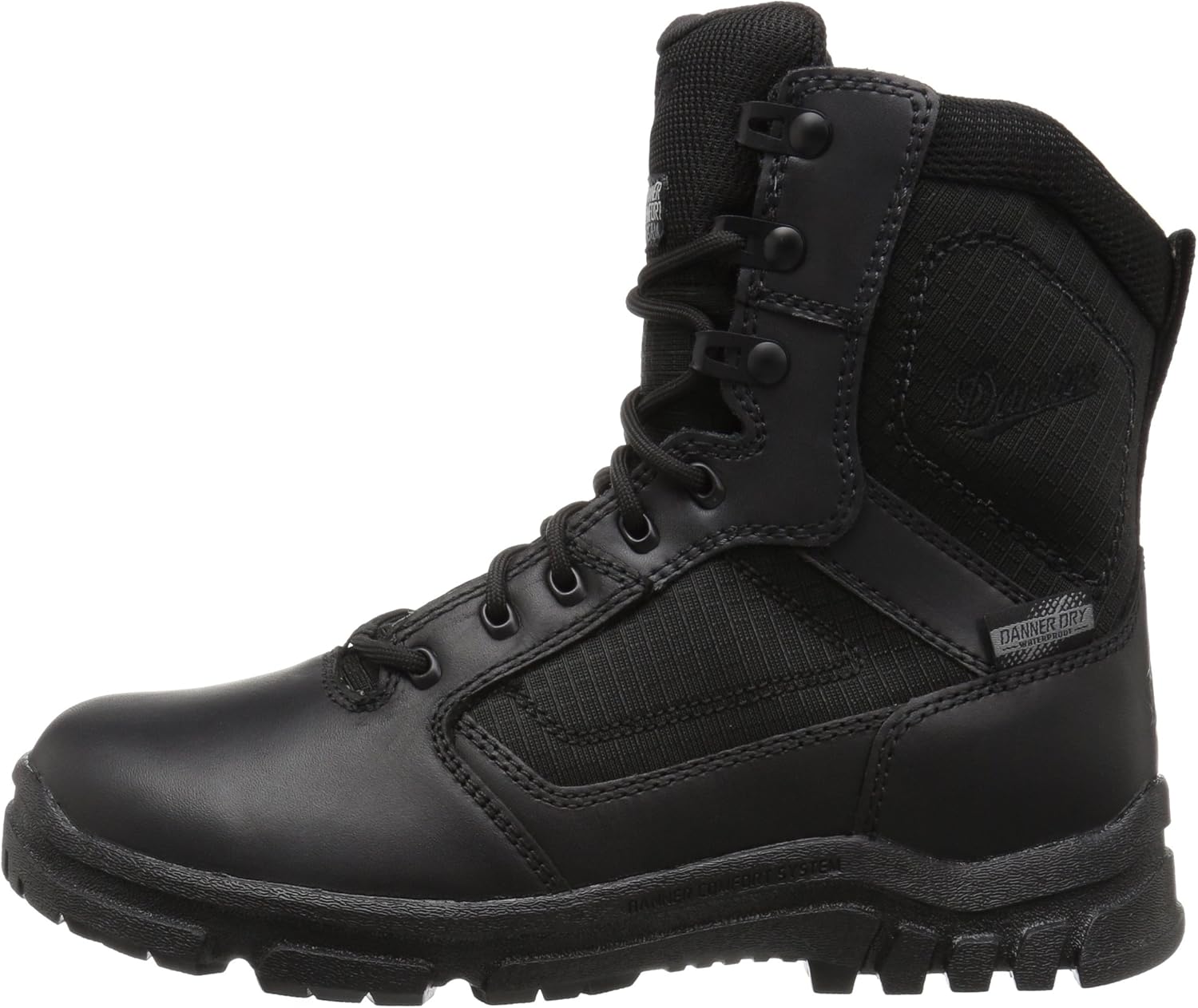 Danner Men's Lookout Side-Zip 8" Black Military & Tactical Boot: Shoes