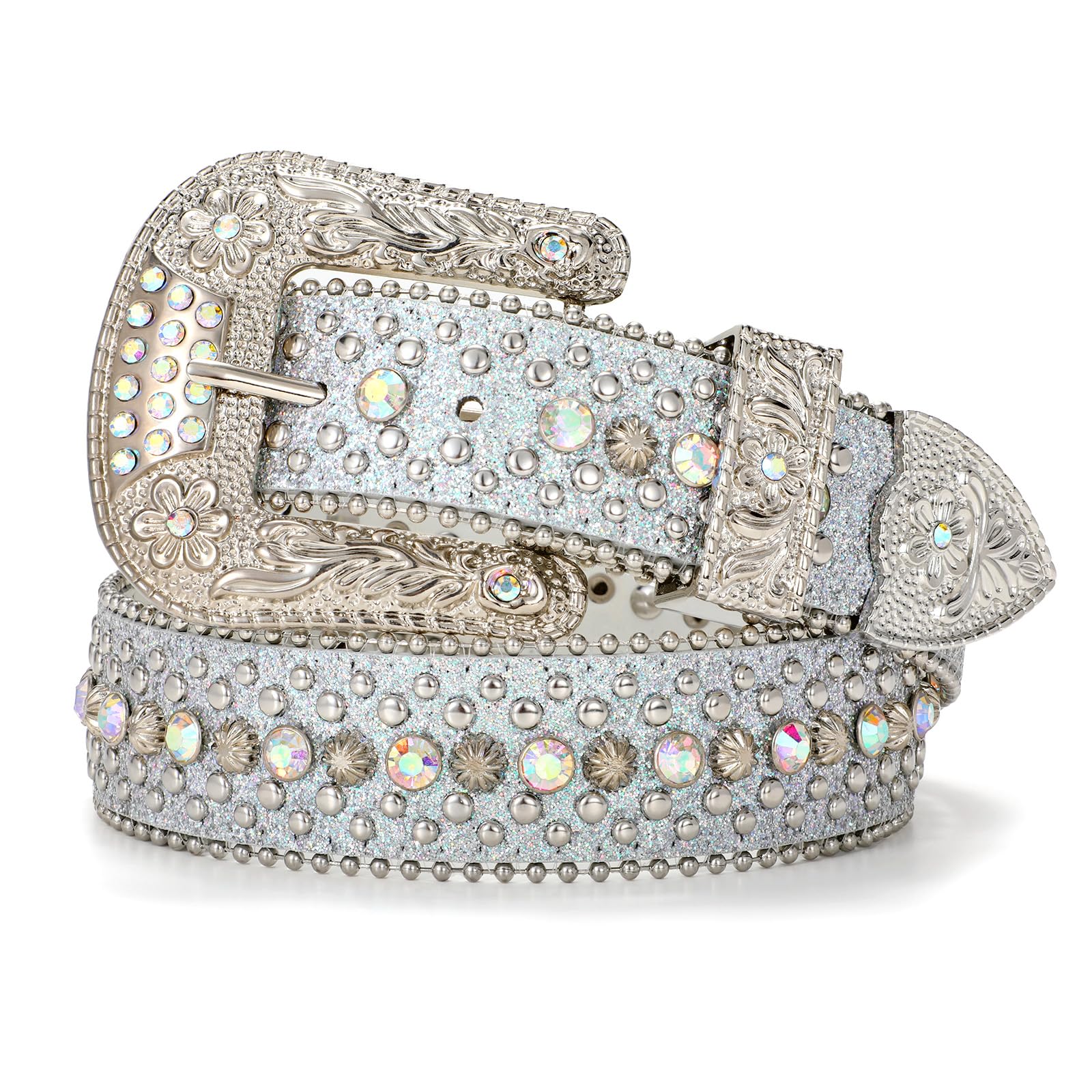Rhinestone Belt Goth Belt Bling Belts for Women and Men  display picture 3