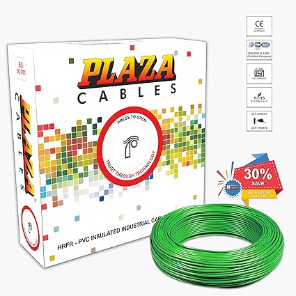 Plaza Cables 0 75 Sq Mm Copper Pvc Insulated Electrical Wire Cable