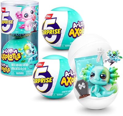 5 Surprise Axolotls Easter Egg Capsules 2 Pack ZURU Pastel Spring Collectible