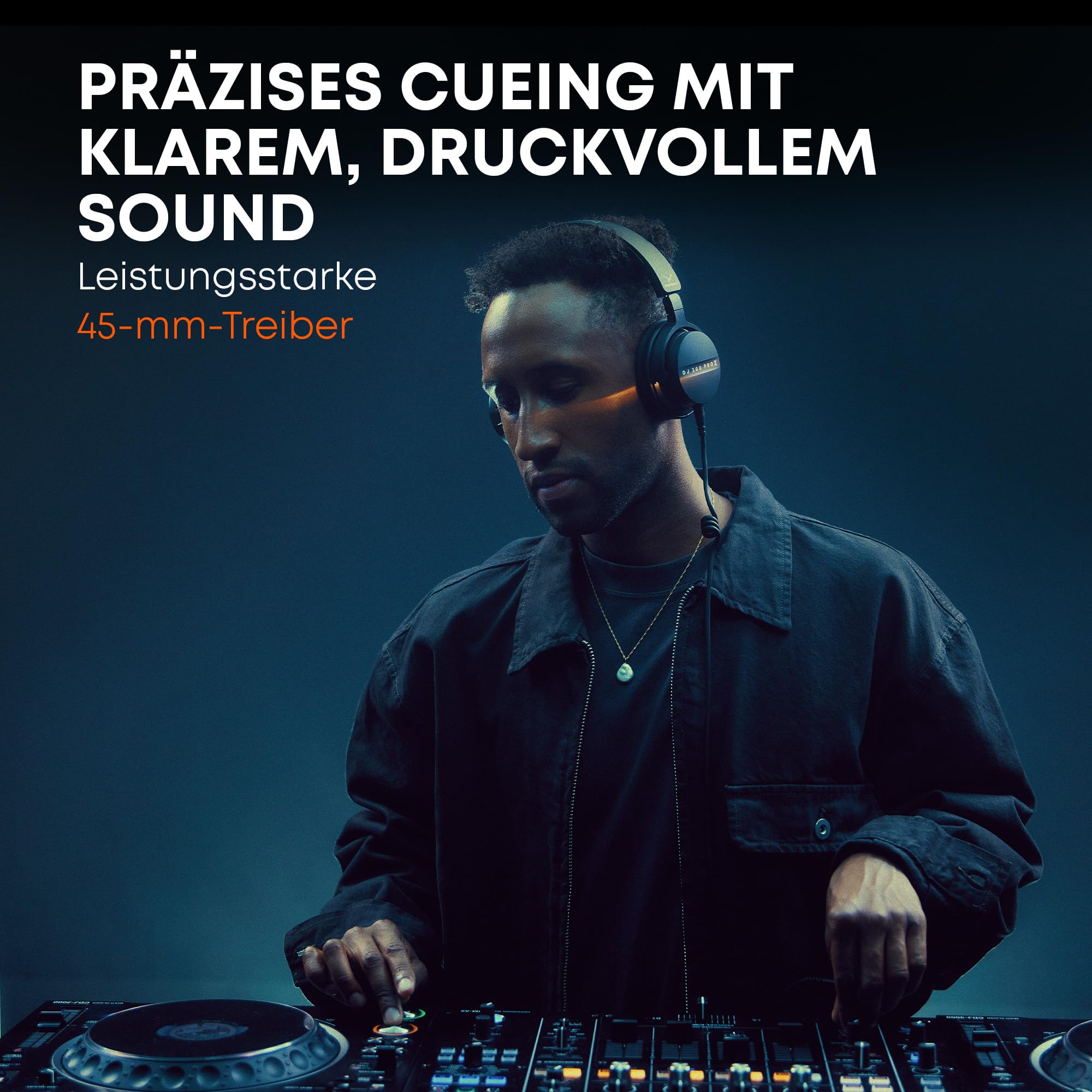 beyerdynamic DJ 300 PRO X Professioneller 2-in-1 DJ-Kopfhörer On-/Over-Ear-Wechsel als Flexibles Style- und Nutzungsfeature für Professionelle DJs 5