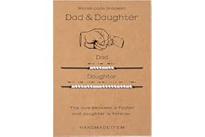 SANNYRA Morse Code Bracelet, Matching Bracelets Friendship Family Sister Mom Morse Code Jewelry, Couple Matching Handmade Gifts