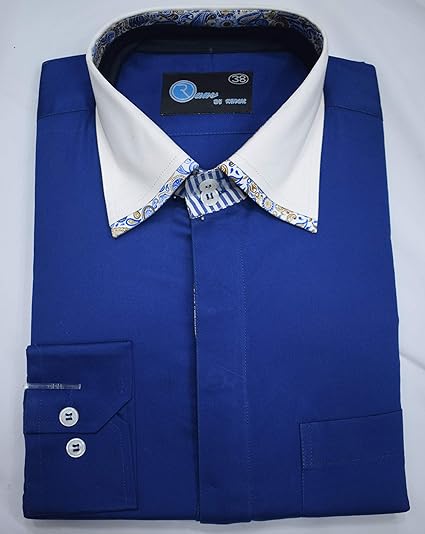 blue designer shirt