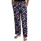 Marvel Comics Men's Avengers Iron Man Captian America Hulk Thor Spider-Man Logos Sleep Lounge Pajama Pants