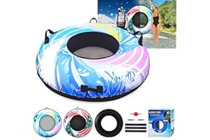 XGeek 44" Heavy Duty River Tube and Snow Tube Set,River Floats for adults,River Run and Snow Run for Tubing and Snowing