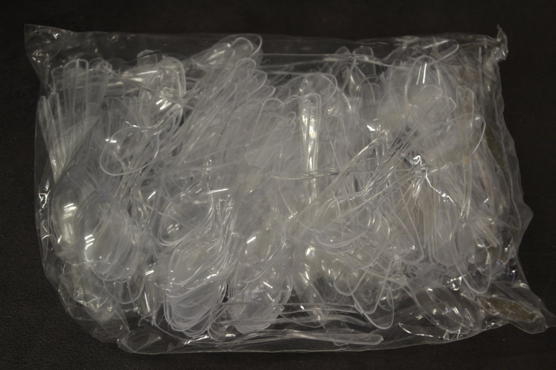 FaisTonGateau Pack of 250 Mini Plastic Spoons