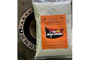Tikaram's Kava Powder - Premium Papua New Guinea (PNG) Waka, 1/2 Pound (8oz), Fiji Market Wholesale LLC