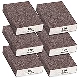 Tnisesm 6Pcs Sanding Blocks 120 Grits Sanding