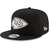 New Era NFL 9FIFTY Black White Adjustable Snapback Hat Cap One Size Fits All