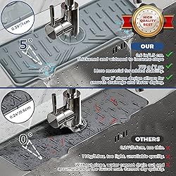 2 Pcs Silicone Faucet Handle Drip Catcher Tray, 2