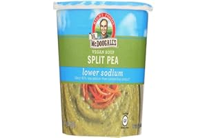 Dr. McDougall's Right Foods Vegan Split Pea Soup, Light Sodium, 1.9 oz Cups