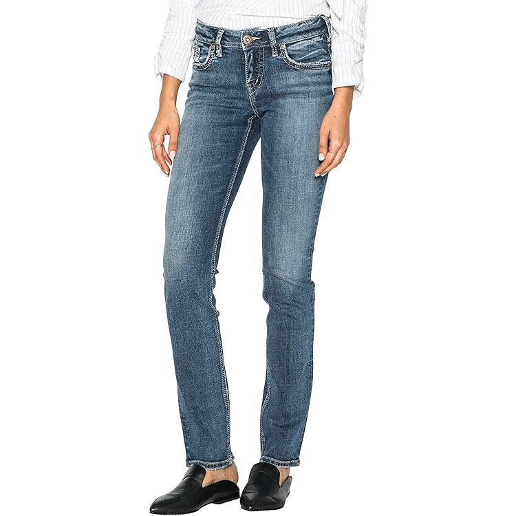 Generisch 2025 Jeans mi-hauteur pour femme, jambe large, taille moyenne