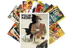 PIXILUV Vintage PostCards 24 pcs Film Noir Vintage Movie Poster Hardboiled Detective