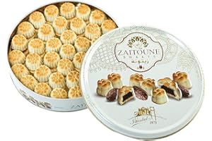 Zaitoune Maamoul Date Cookies - 18 oz – Authentic Middle Eastern Sweets | Arabic Cookies with Dates – Premium Dessert Gifts in Elegant Tin