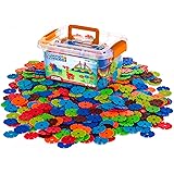 Creative Kids Flakes - 600 Piece Interlocking Plastic Disc Set for Fun, Creative Building - Educational STEM…