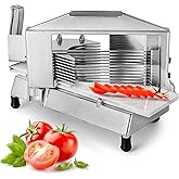 VEVOR Commercial Tomato Slicer, 1/4 inch Tomato Cutter Slicer, Stainless Steel Heavy Duty Tomato Slicer Machine, Manual Tomat