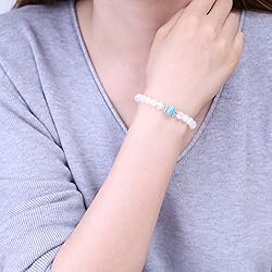 COAI Womens Amazonite Moonstone Stone Bracelet