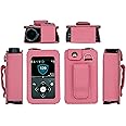 Fitted Leather Case with Screen Protector for Medtronic Minimed Insulin Pump (Minimed 630G / 640G / 650G / 670G / 770G / 780G) (Pink)