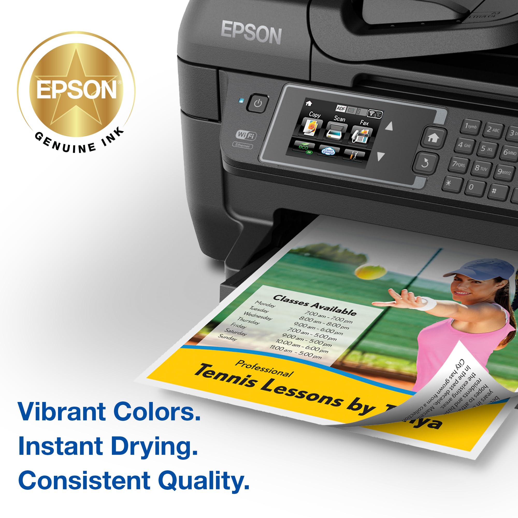 EPSON 220 DURABrite Ultra Ink Standard Capacity Black Cartridge (T220120-S) Works with WorkForce WF-2630, WF-2650, WF-2660, WF-2750, WF-2760, Expression XP-320, XP-420, XP-424