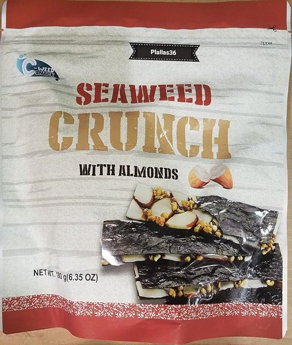 Seaweed Crunch with Almonds 180 Grams Amazon.ca Grocery