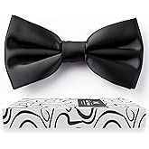 Adam Young Men's Bow Ties Pre-Tied Style Formal Satin Classic Bowtie for Tuxedo Faux Silk