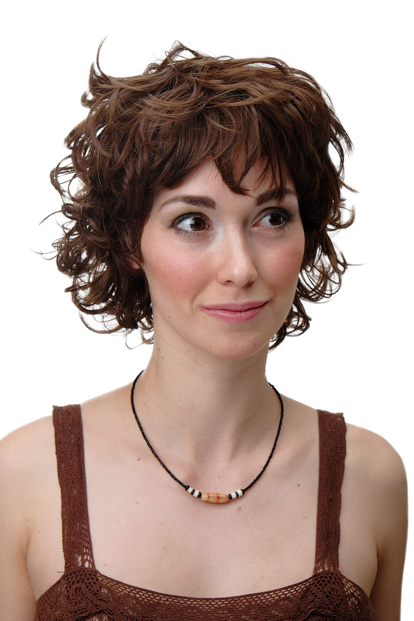 WIG ME UP - Wig Short Brown Wild Straggly Curls Curly YZF-41008-8
