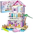 Sezua Building Blocks Girls House - 573 Pieces Seaside Beach Villa Building Set Compatible with Lego for Girls Friends, Dream Holiday Construction Bricks Toys for Girls Kid Age 8-12