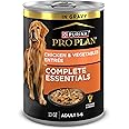 Purina Pro Plan Complete Essentials Slices Chicken and Vegetables Entree in Wet Dog Food Gravy - (Pack of 12) 13 oz. Cans