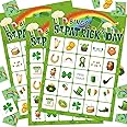 ROCWOHO St Patricks Day Bingo Game Cards for Kids 24 Players Saint Patricks Party Game for School Classroom Family Activities St Patricks Party Favors Supplies