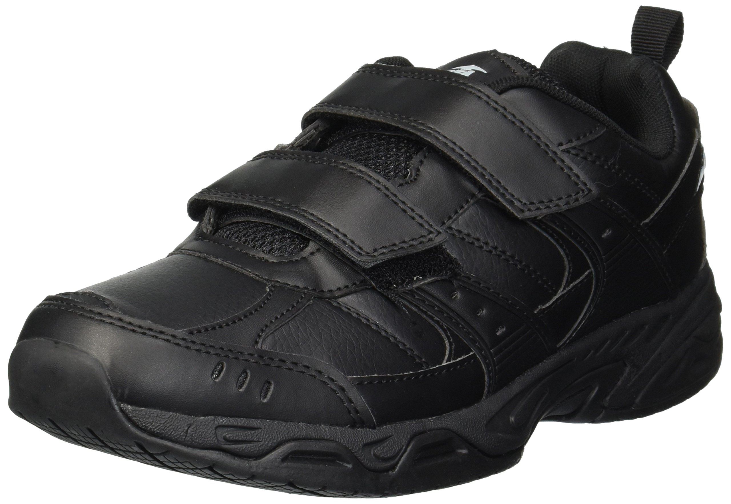 AviaAvi-Union II Strap Non Slip Shoes for Men, Hook and Loop Mens Walking Shoes with Memory Foam, Comfort Restaurant and Diabetic Shoes for Men - Black Wide or Extra Wide Width Safety Footwear