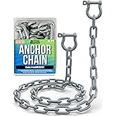 Galvanized Anchor Chain, Marine Grade, 3/16", 1/4", or 5/16" Chain | 2 Anchor Shackles, Link Ends, 4 or 5 Ft, for Boats