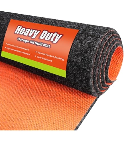 thumbnail image 2 of Cheardia 2-Pack Garage Floor Mats (36 X 29 Inch) - Reusable Rubber Oil Spill Mats For Under Cars 2 of 11