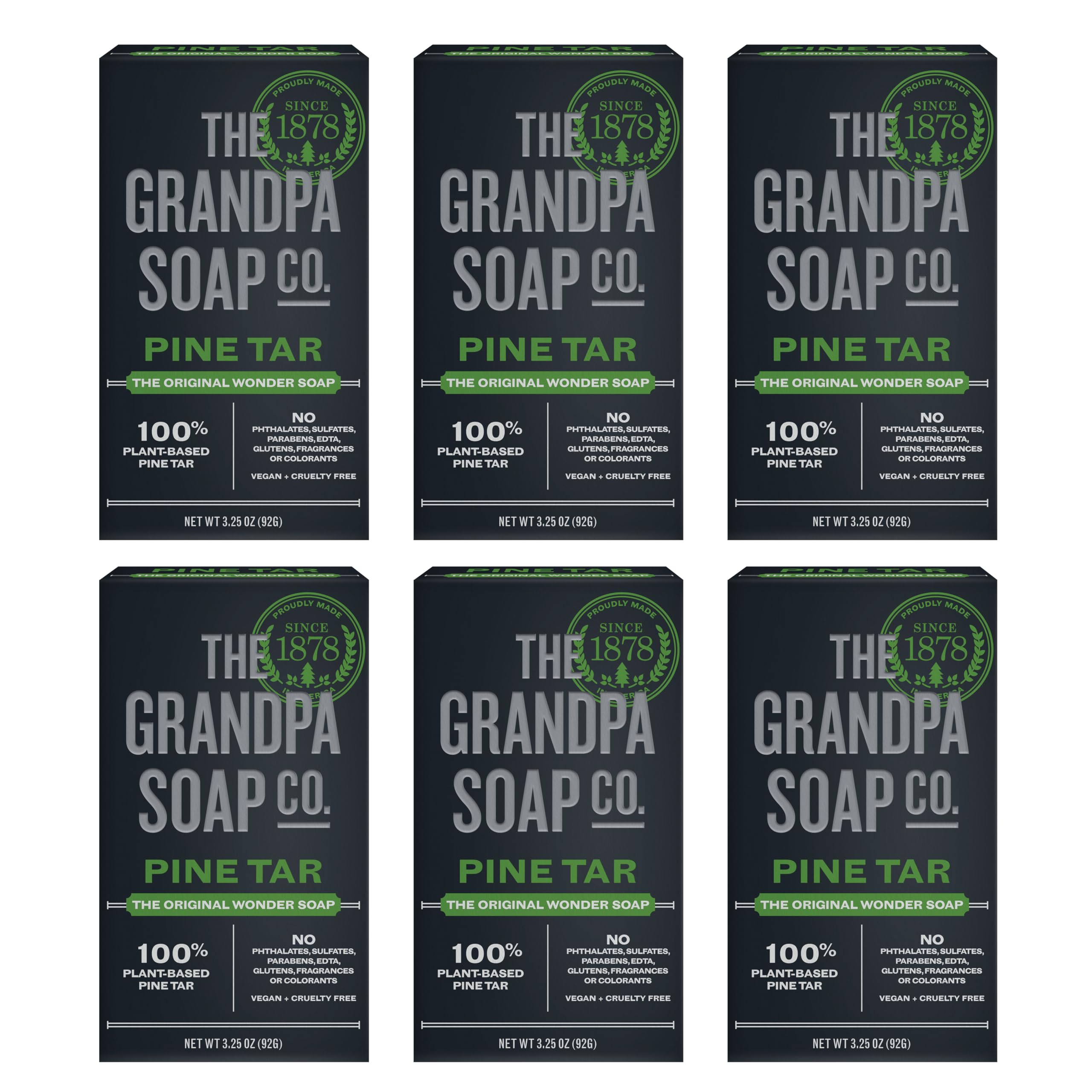 Grandpa's, Wonder Pine Tar Soap, 3.25 oz (92 g)