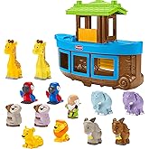 Fisher-Price Little People Toddler Toy Noah’s Ark Playset with 12 Animals & Noah Figure for Pretend Play Kids Ages 1+ Years