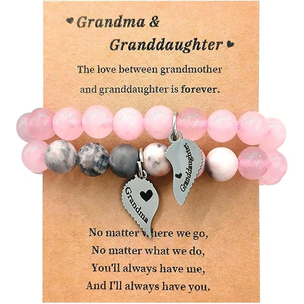 Amazon.com: BEKECH Grandma Granddaughter Gifts The Love