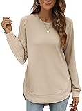 OFEEFAN Long Sleeve Shirts for Women Tunic