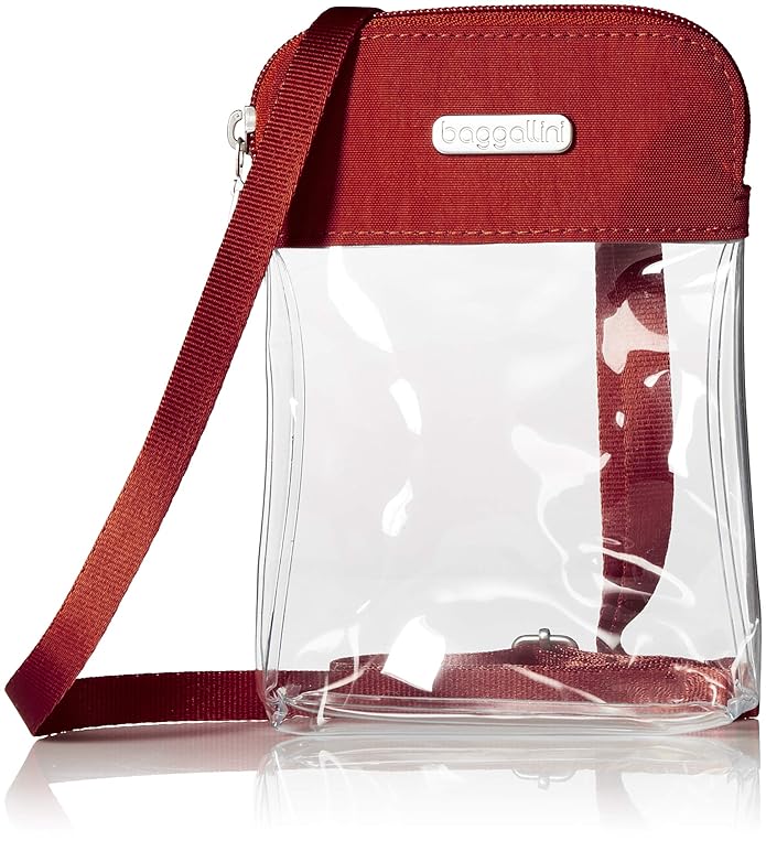 Women's baggallini Stadium Clear Bryant Crossbody  5.5" x 7" x 1"