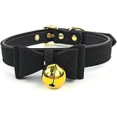 Bell Choker Collar Necklace Lolita Bow Collar Cat Kitty Velvet Necklace